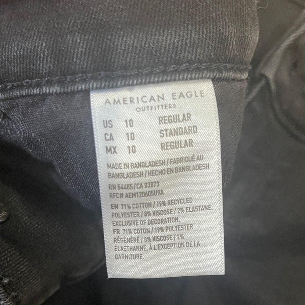 American Eagle Outfitters Distressed Black Skinny Jeans - Picture 4 of 8